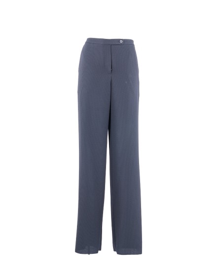 Shop EMPORIO ARMANI  Pantalone: Emporio Armani pantaloni palazzo in tessuto armaturato fluido.
Tessuto armaturato fluido.
Modello palazzo.
Vita con interno profilato in ottoman.
Chiusura con zip, bottone e controbottone.
Tasche laterali.
Capo sfoderato.
Composizione:  97% poliestere, 3% elastan.
Made in China.. EW000851 AF12514-UB115